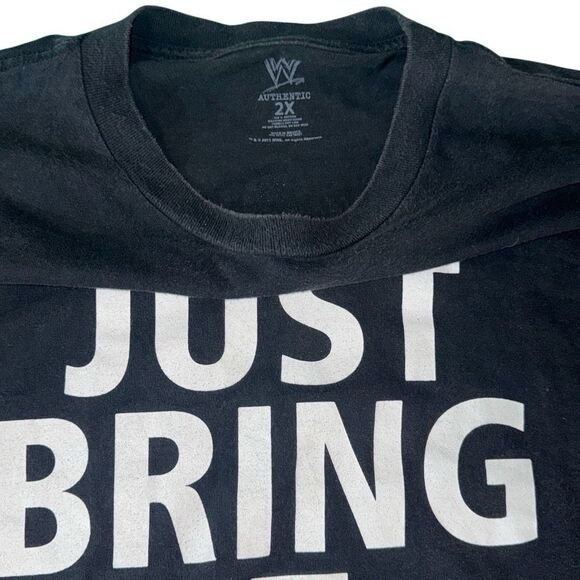 Vintage WWE “Just Bring It” The Rock T-Shirt – Brahma Bull –‎ Authentic WWE Wear - Picture 4 of 4